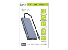 画像をギャラリービューアに読み込む, 変換アダプタ TypeC デュアルHDMI 14in1 L-CHU14