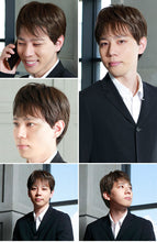 画像をギャラリービューアに読み込む, 男性用5分ウィッグ ストレートショートGB-21-TDB