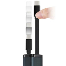 画像をギャラリービューアに読み込む, ハック 4IN1巻取り式カーチャージャー(TypeC×2)/車載充電器/最大57W出力/ケーブル内蔵/電圧表示式