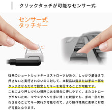 画像をギャラリービューアに読み込む, エアリア センサー式 ショートカットキー 5キー USB接続 TypeC SD-TOUCHBAR-WH