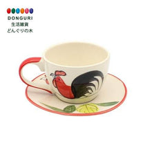 画像をギャラリービューアに読み込む, トモ・コーポレーション(Tomo Corporation) セラミックカップ&ソーサー 180ml タイ伝統鶏柄