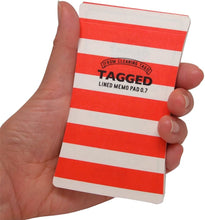 画像をギャラリービューアに読み込む, TAGGED(タグド) TAGGED MEMO PAD (L) ボーダー02(レッド)