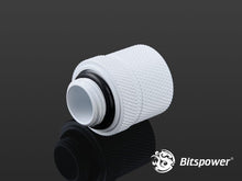 画像をギャラリービューアに読み込む, Bitspower G1/4インチ スレッド 内径3/8インチ 外径1/2インチ チューブ用 CC2 Ultimate 圧縮フィッティング(継手) デラックスホワイト