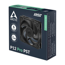 画像をギャラリービューアに読み込む, ARCTIC P12 Pro PST - パワフルなプレミアムファン、Yケーブルスプリッター付き120mm ブラック