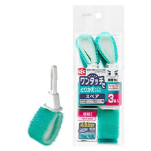 画像をギャラリービューアに読み込む, レック 激落ちくん ワンタッチ取替トイレブラシ スペア 3個入 ブラッシュ素材