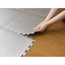 画像をギャラリービューアに読み込む, ワイズ 防ダニつなげるアルミホットンマット約45×45cm 8枚入 SX-051