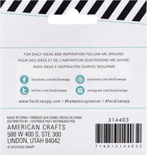 画像をギャラリービューアに読み込む, Heidi Swapp (ハイディスワップ) Embellishment - HS - Color Fresh - Memory Planner - Tabs (16 Piece) 314403