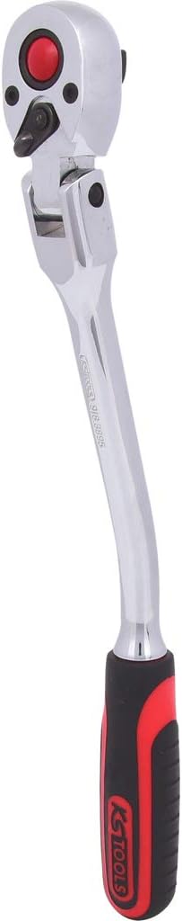 3/8" CHROMEplus Flexibel head reversible ratchet with cranked shaft 72 teeth