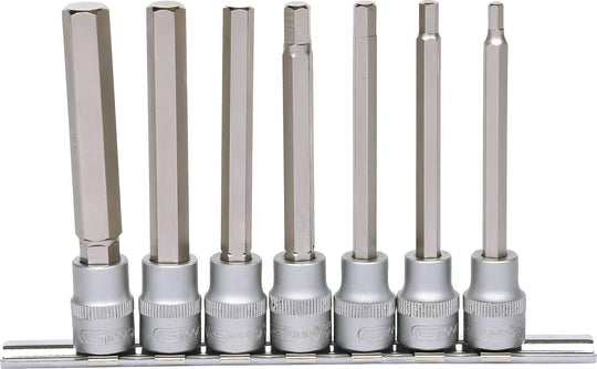 3/8" Bit socket set hexagon long 7 pcs