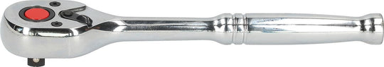 1/4" CHROME Reversible ratchet 72 teeth metal handle