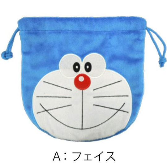 ドラえもんぬいぐるみ巾着・フェイス 約W19×D1cm×H20cm