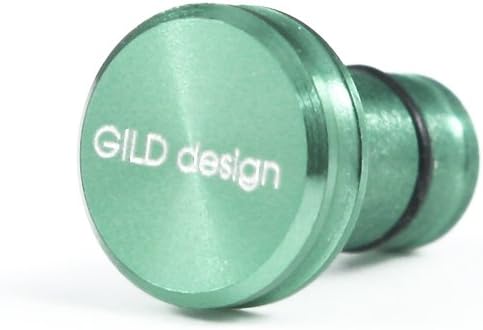 GILD design アルミ削り出し イヤホンジャックカバー ライトグリーン GA-200LG