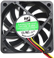 画像をギャラリービューアに読み込む, ワイドワーク 60mm角厚さ10mmDC12V 回転数5000rpm Highスピードファン DA06010B12UF
