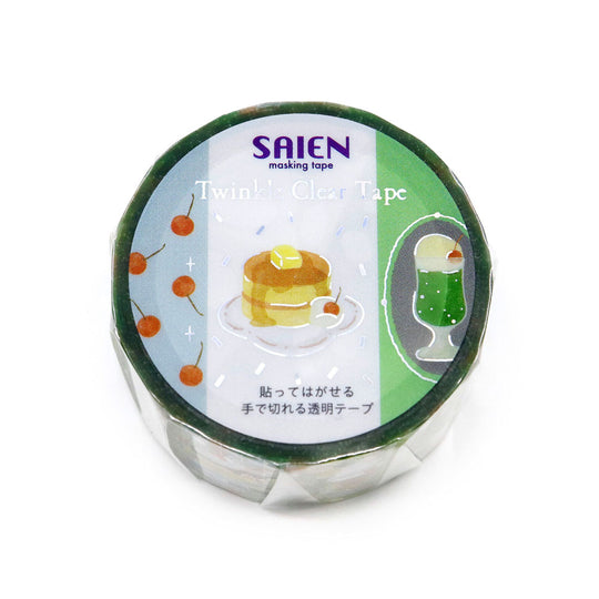 《SAIEN》Twinkle Clear Tape?ホログラム箔 喫茶Cherry HR-1027