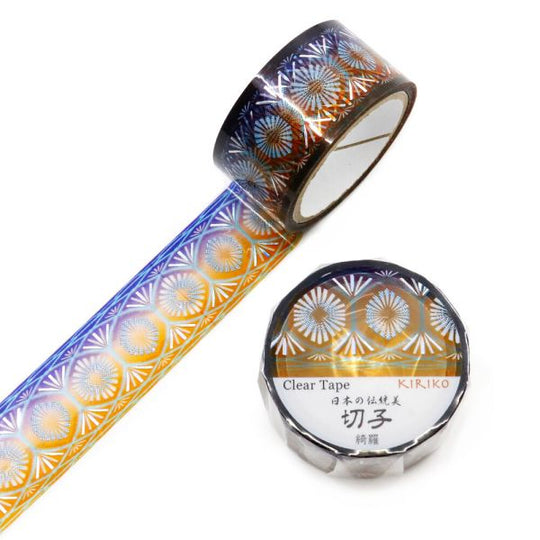 kimono美  切子クリアテープ 綺羅 20mm×3ｍ巻