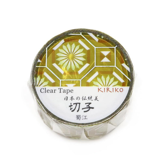 kimono美  切子クリアテープ 蜀江 20mm×3ｍ巻