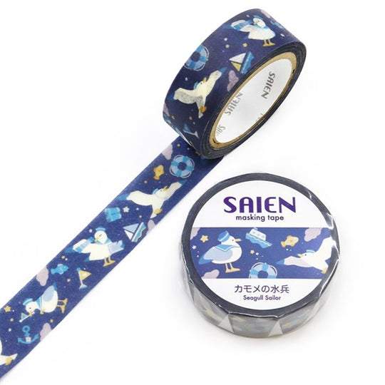 ≪SAIEN≫オリジナルシリーズ バナナ カモメの水兵 15mm×7m巻