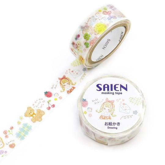 ≪SAIEN≫オリジナルシリーズ バナナ お絵かき 15mm×7m巻