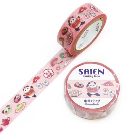 ≪SAIEN≫オリジナルシリーズ バナナ 中華パンダ 15mm×7m巻
