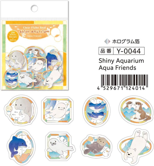 SAIEN(サイエン) 透明フレークシール Aqua Friends