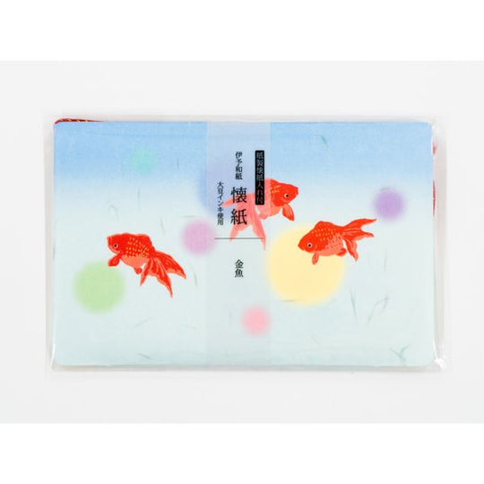 kimono美 懐紙 ケース付き 金魚 175mm×145mm 20枚入り No.3509