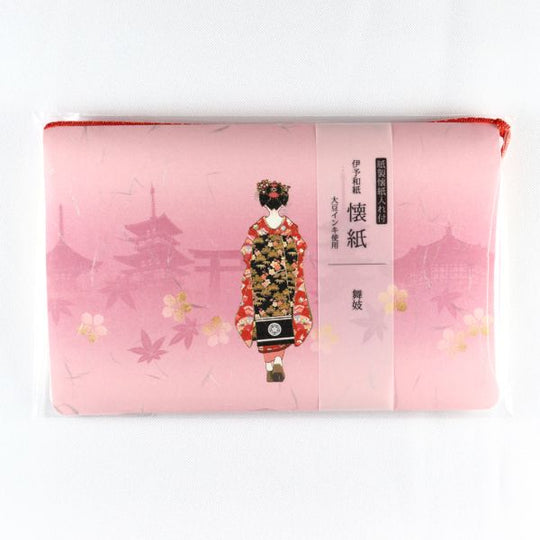kimono美 懐紙 ケース付き 舞妓 175mm×145mm 20枚入り No.3526