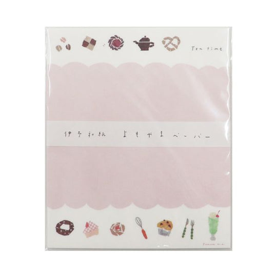 SAIEN 田村美紀 よもやまペーパー Tea time 175mm×145mm 20枚入り No.3044