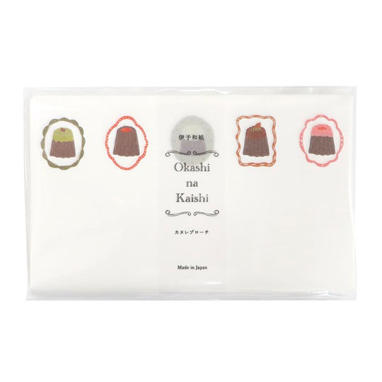 《SAIEN》伊予和紙 Okashi na Kaishi カヌレブローチ No.3078