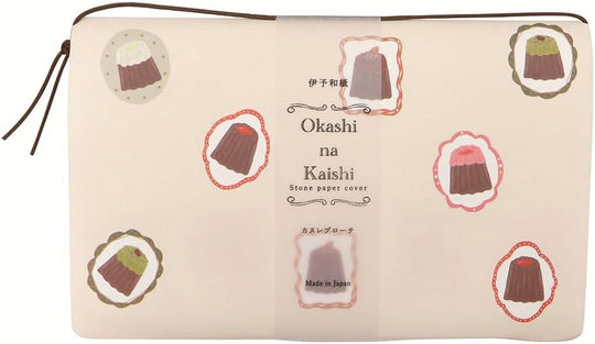《SAIEN》伊予和紙 Okashi na Kaishi カヌレブローチ ケース付 No.3537