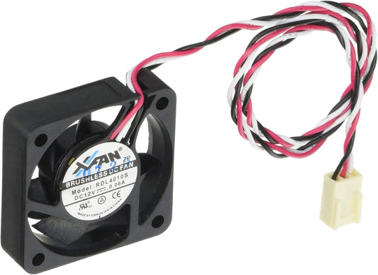 X-Fan40×40×10mm冷却FAN (色/黒・リブ有) スリーブ、スピードセンサー付 4200rpm/18.86db以下 ファンモータ RDL4010S