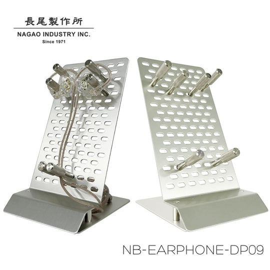 イヤホン ディスプレイ台 カスタム スタンド 展示台 アルミニウム シルバーアルマイト 処理  NB-EARPHONE-DP09