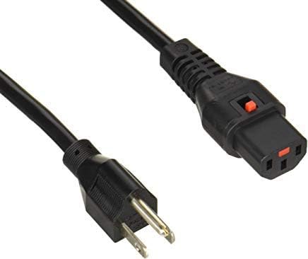 エイム電子  抜け防止 ロック電源ケーブル　NEMA5-15P/IEC-C13 Lock　3m　電気定格：12A/125V　PSE対応  APW12-5-15/C13LK-03