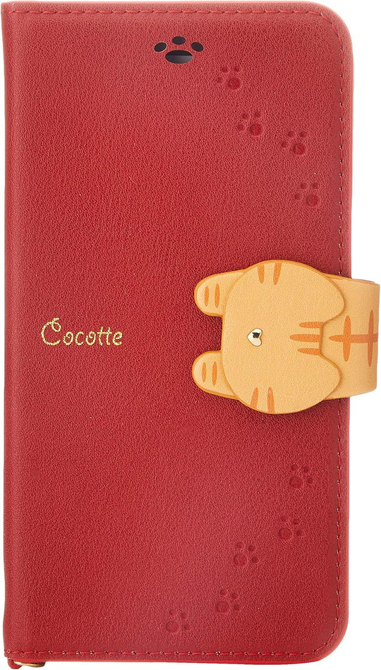 iPhone8/7/6s/6兼用手帳型ケース Cocotte Red