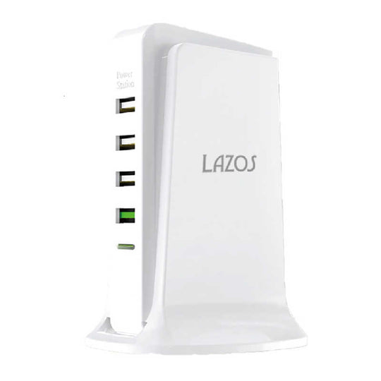 LAZOS タワー式急速充電器PD1+USB4 L-PD1U4-W