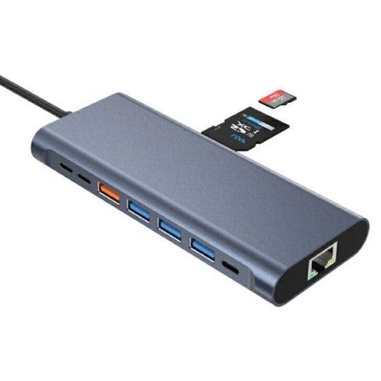 変換アダプタ TypeC デュアルHDMI 14in1　L-CHU14