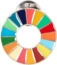 画像をギャラリービューアに読み込む, F-STYLE  SDGs 国連 ピンバッジ 付オープンエンド糸Tシャツ F-SD021142-サンド/XXL
