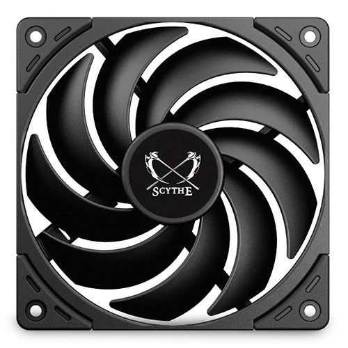 SCYTHE オリジナル設計12cmケースファン 新開発渦巻状フィン  Wonder Snail 2400 PWM 240rpm  WS1225FD24-P