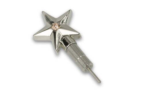 Deff Glitter Jack pierce with sim pin Star/Light Peach　DAA-JPMGS-PE