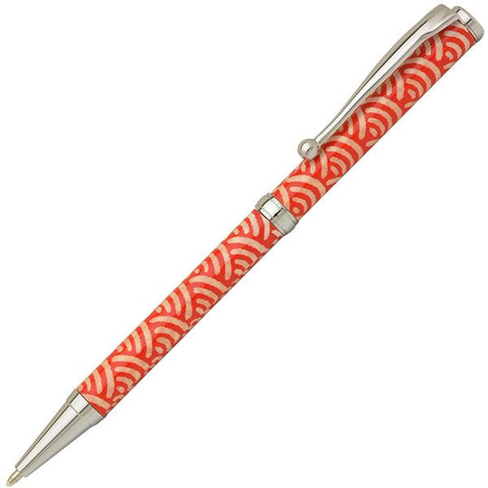 美濃和紙Pen/青海波(赤色)　PMW1550
