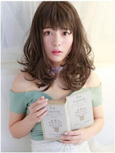 画像をギャラリービューアに読み込む, オールフリルカールミディ耐熱ダークブラウン A-693-TDB
