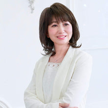 画像をギャラリービューアに読み込む, オールミセスソフトカールミディ耐熱ダークブラウン A-113-TDB
