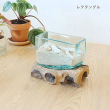 画像をギャラリービューアに読み込む, 古木手吹ガラス L レクタングル
