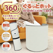 画像をギャラリービューアに読み込む, 360°遠赤外線パネルヒータ一ぐるっとホット HAC4965A
