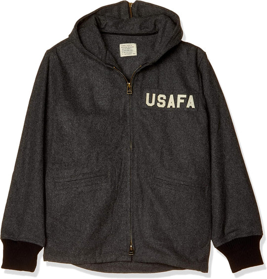 F-STYLE アメリカ空軍士官学校(USAFA)カデットメルトンウールパーカーコート F-SD020195-GRY-S
