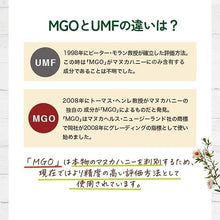 画像をギャラリービューアに読み込む, プレミアム マヌカハニー (MGO354+)
