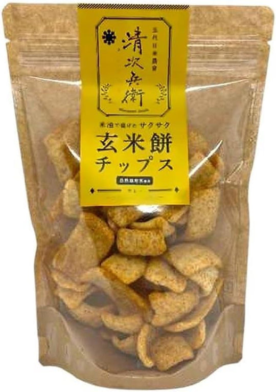 玄米餅を米油で揚げたサクサク玄米餅チップス カレー 70g