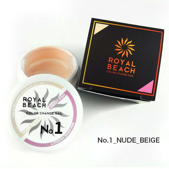 ROYAL BEACH ロイヤルビーチカラーチェンジジェルネイル NUDE BEIGE⇔SWEET PINK
