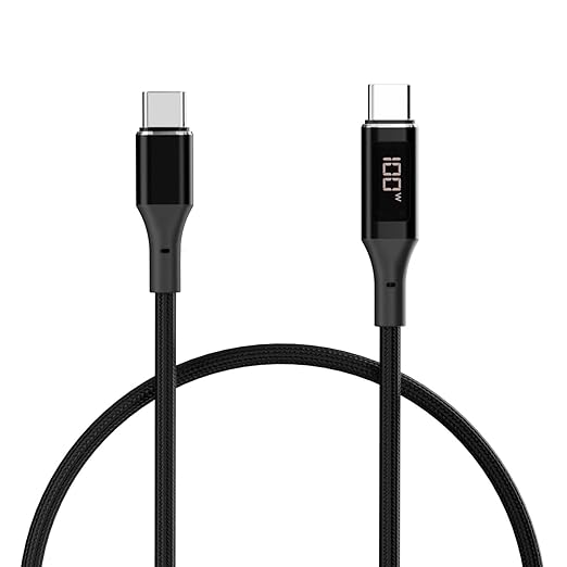 エアリア Digital GANTLET USB TypeC 100cm PD3.0 100W対応 e-marker搭載  充電Ｗ数表示 SD-PDC10-D