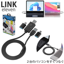画像をギャラリービューアに読み込む, エアリア LINK11 USB3.0 Win Mac 両対応 5Gbps PC間データ相互移動 コピー マウスカーソル キーボード SD-U3DLINK-C
