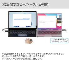 画像をギャラリービューアに読み込む, エアリア LINK11 USB3.0 Win Mac 両対応 5Gbps PC間データ相互移動 コピー マウスカーソル キーボード SD-U3DLINK-C
